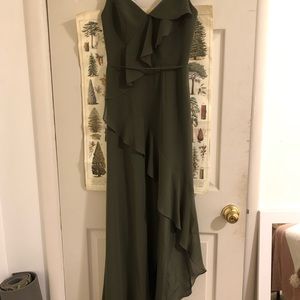 White by Vera Wang Green Bridesmaid Dress